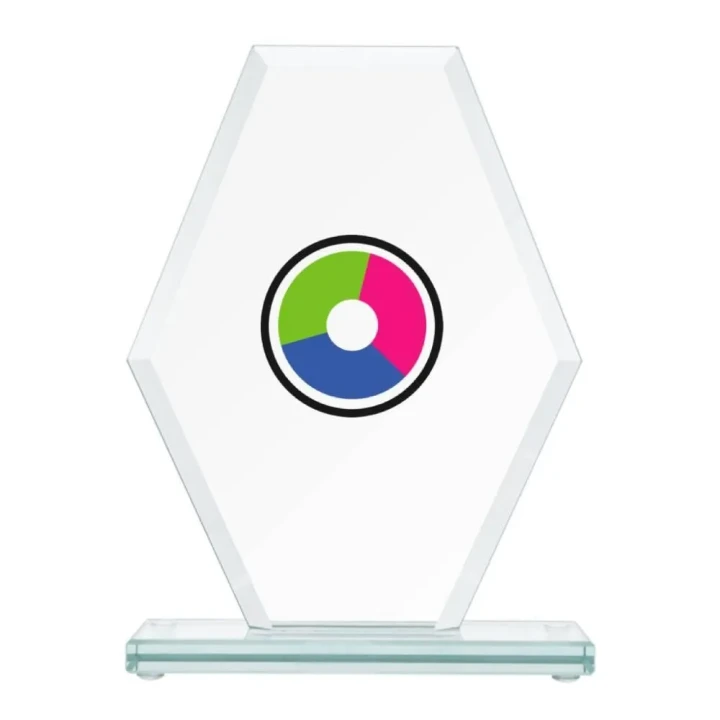 Trofeum szklane GS112-19 |  Statuetka z grawerem lub nadrukiem