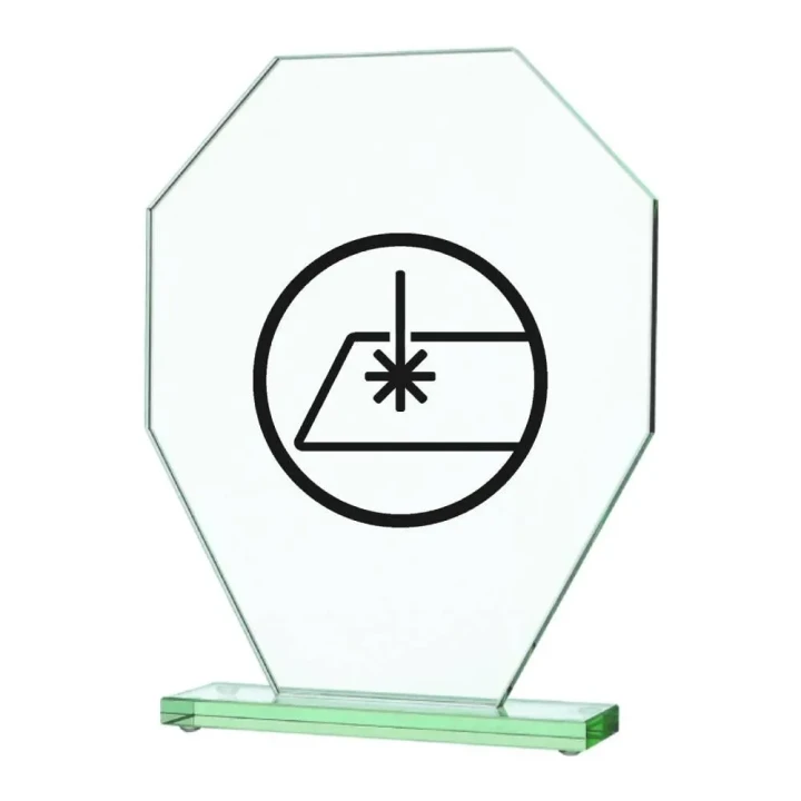 Szklana statuetka GS117-23 | Szklane statuetki z grawerem i nadrukiem