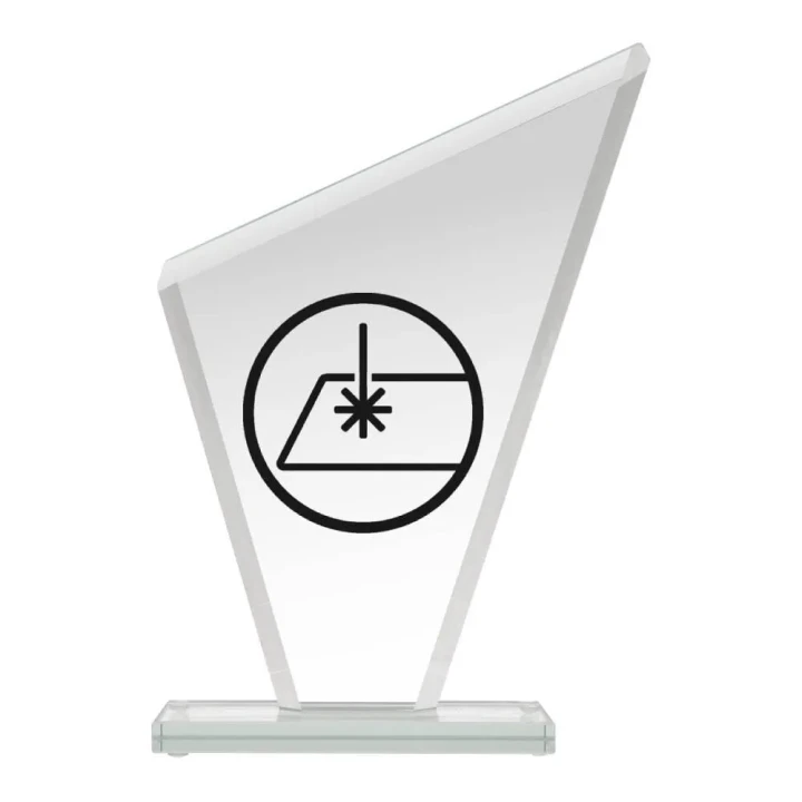 Szklana statuetka GS201-27 | Statuetka szklana z nadrukiem lub grawerem