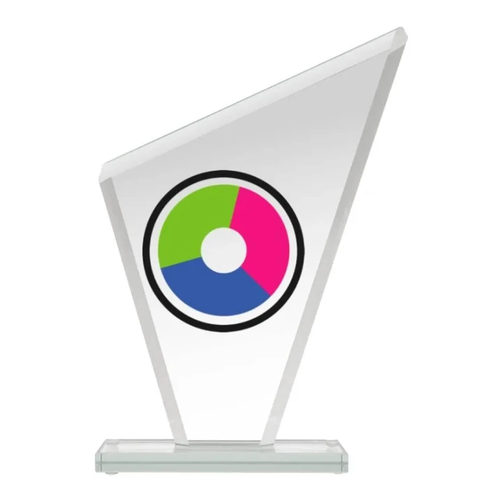 Szklana statuetka GS201-27 | Statuetka szklana z nadrukiem lub grawerem
