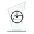 Szklane Trofeum M73B | Personalizowanie grawerem lub nadrukiem UV