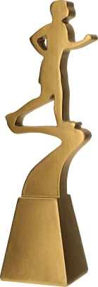 Złota Statuetka Odlewana RP5021-23/G - Statuetka Biegi