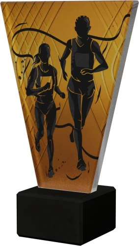 Szklana statuetka Bieganie - VL1/RUN/BK