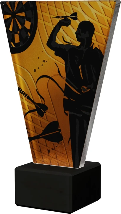 Szklana statuetka Dart - VL1/DAR/BK