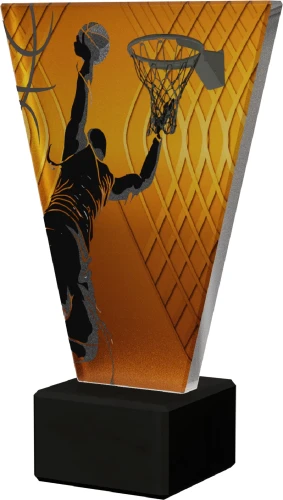 Szklana statuetka Koszykówka - VL1/BAS/BK