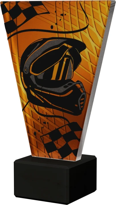 Szklana statuetka Motoryzacja - VL1/MOT/BK