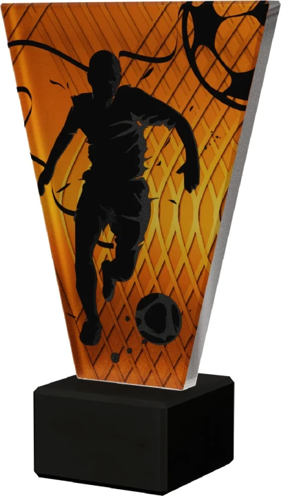 Szklana statuetka Piłka Nożna - VL1/SOC2/BK