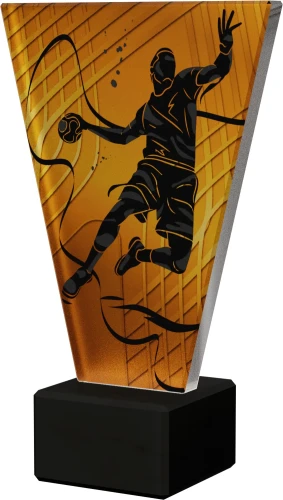 Szklana statuetka Piłka Ręczna - VL1/HAN/BK