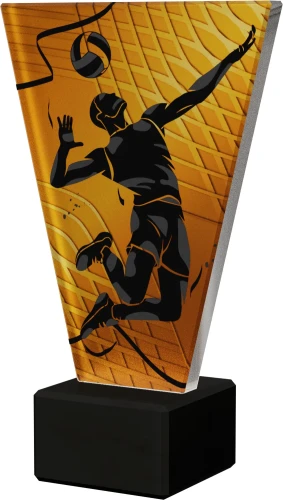 Szklana statuetka Siatkówka - VL1/VOL/BK