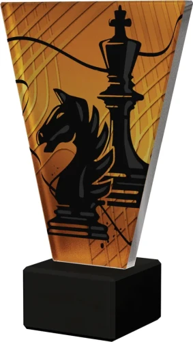 Szklana statuetka Szachowa - VL1/CHE/BK