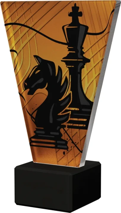 Szklana statuetka Szachowa - VL1/CHE/BK