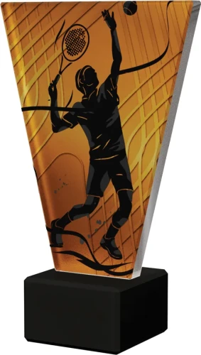 Szklana statuetka Tenis - VL1/TEN2/BK | Puchary tenisowe