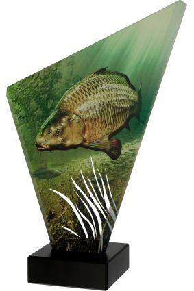 Szklana statuetka Wędkarstwo - TG1/FIS3/BK