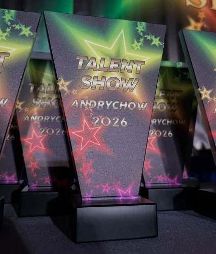 Szklana statuetka z Twoją Grafiką - VL1/CUS