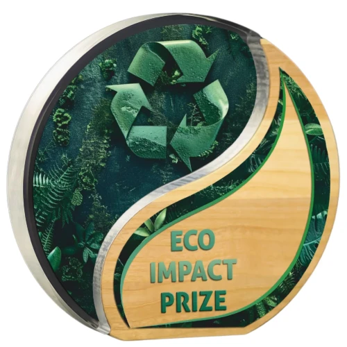 Statuetka ekologiczna AW002 |  Ekologiczny upominek ze szkła