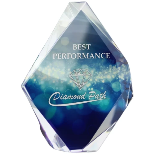 Statuetka ze szkła C036 | Prestiżowa nagroda szklana