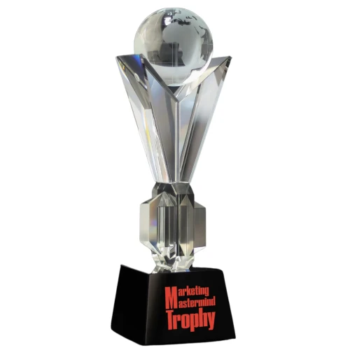 Szklana Statuetka biznesowa C027 |  Statuetki szklane na zamówienie