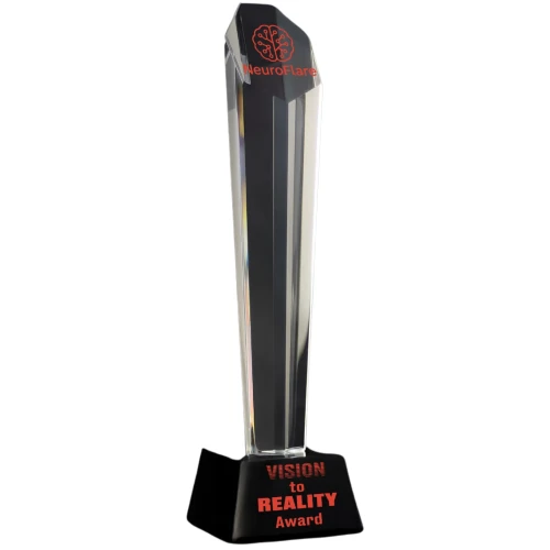 Statuetka szklana z grawerem G003-30 | Prestiżowy prezent