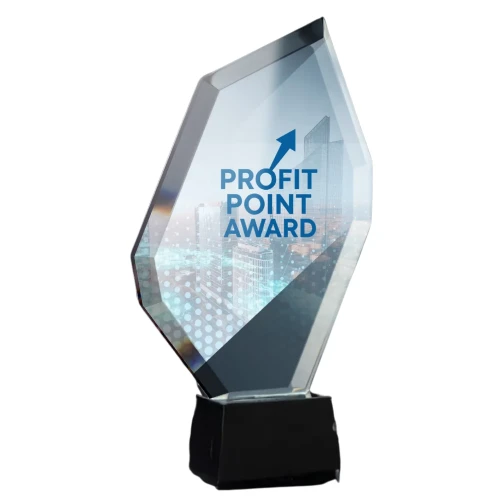 Szklana Statuetka biznesowa C069