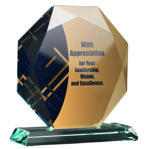 Statuetka ze szkła G020 | Upominki szklane z personalizacją