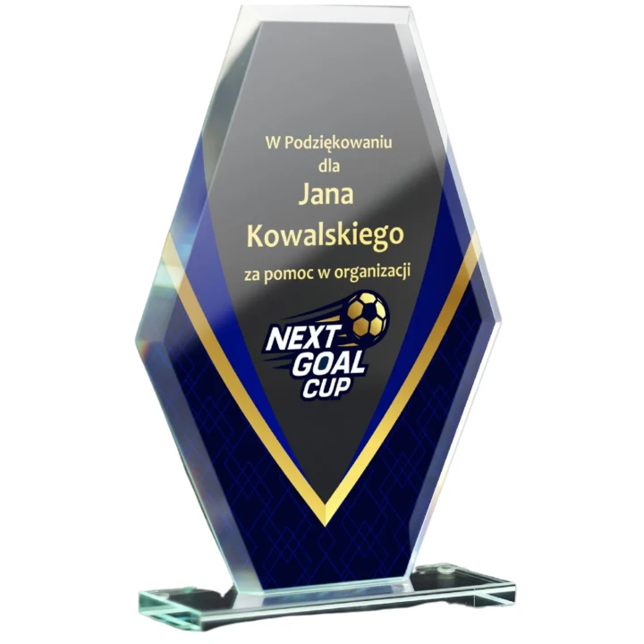 Trofeum szklane GS112-19 |  Statuetka z grawerem lub nadrukiem
