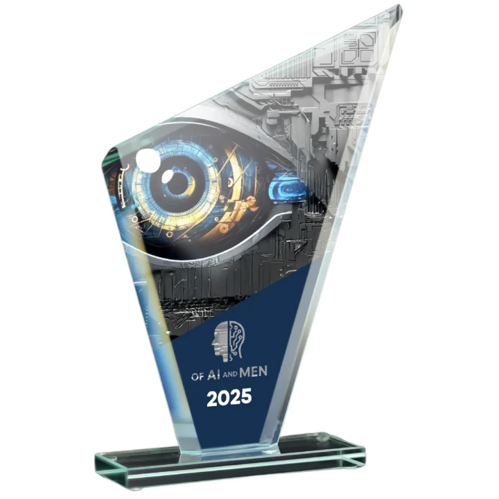 Szklana statuetka GS201-27 | Statuetka szklana z nadrukiem lub grawerem