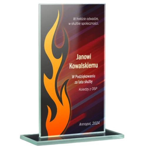 Statuetka szklana M65D | Ekonomiczny model statuetki szklanej