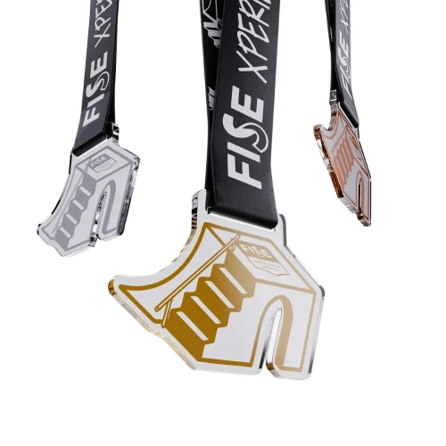 Medal ze sklejki z nadrukiem UV - 4 cm