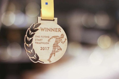 Medal ze sklejki z grawerowaniem - 4 cm