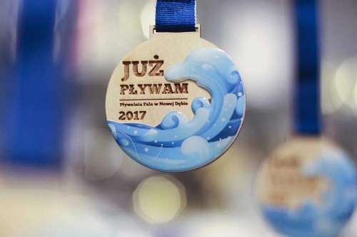 Medal ze sklejki + grawer - 8 cm