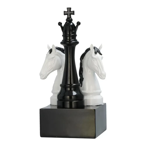 Szachowa Statuetka Odlewana - RP8013/BK/WH