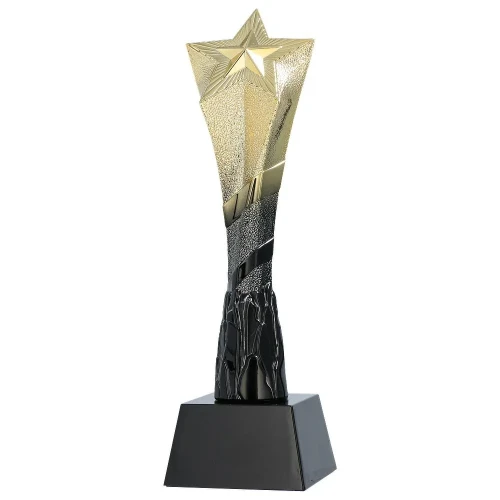 Plastikowe Złoto-Czarne Trofeum - Gwiazda - A692