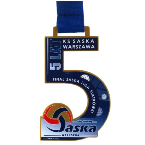 Medal stalowy z nadrukiem - LaserCut - 5 cm