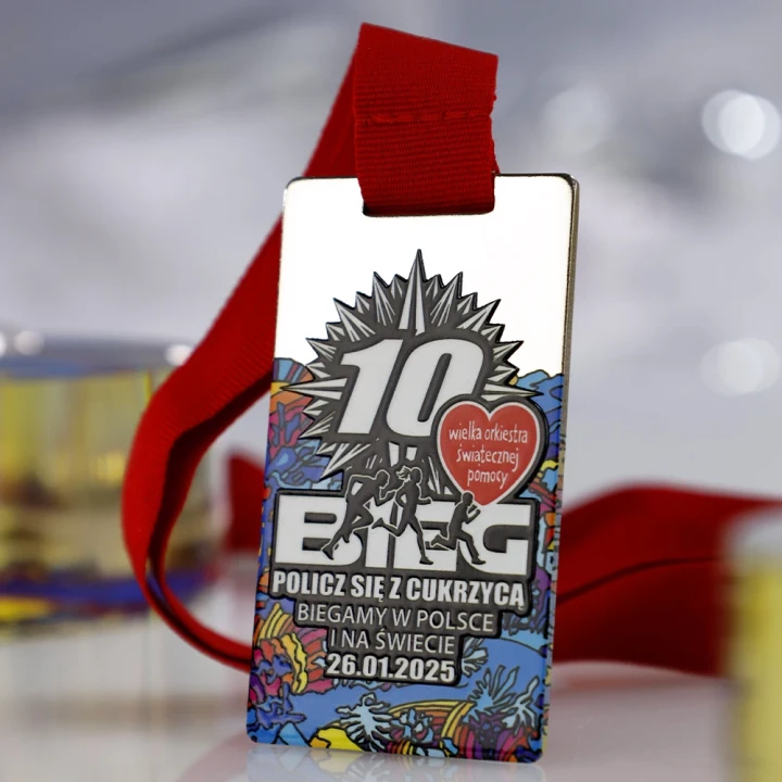 Stalowy Medal z nadrukiem - QMedals - MC6005