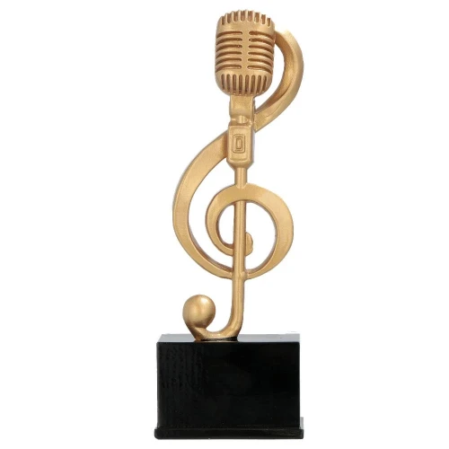 Statuetka mikrofon - RP8029/G - Statuetki muzyczne
