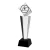 Statuetka szklana C004 z grawerem | Szklane statuetki biznesowe