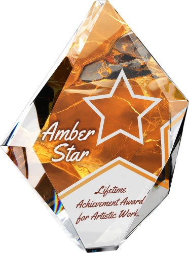 Statuetka ze szkła C036 | Prestiżowa nagroda szklana