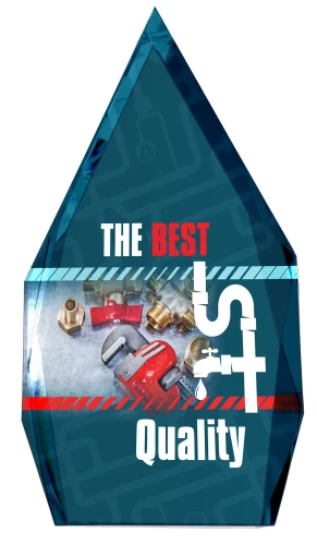 Statuetka szklana z grawerem i nadrukiem C073