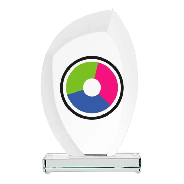 Trofeum szklane G010 | Okazjonalna statuetka biznesowa