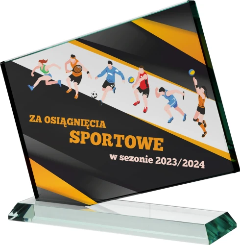 Statuetka szklana G036 | Statuetki grawerowane