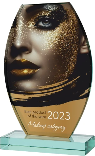 Trofeum szklane G043 | Szklany upominek z grawerem