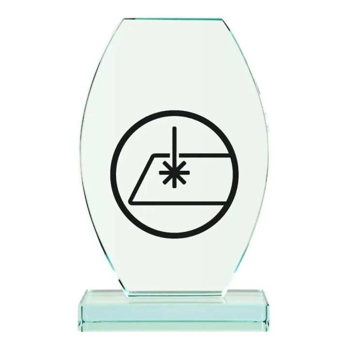 Trofeum szklane G043 | Szklany upominek z grawerem
