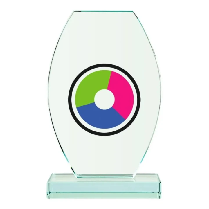 Trofeum szklane G043 | Szklany upominek z grawerem
