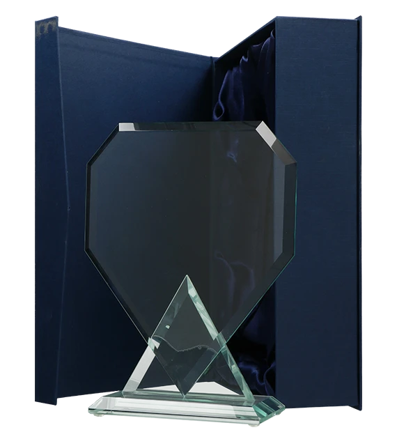 Statuetka grawerowana G048 | Szklany biznesowy upominek