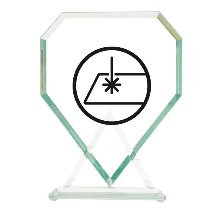 Statuetka grawerowana G048 | Szklany biznesowy upominek