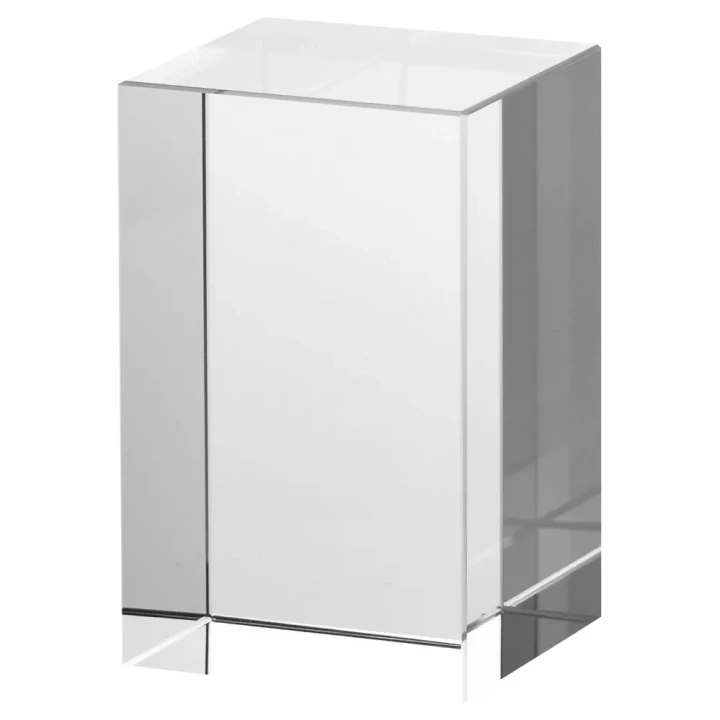 Szklana statuetka - kostka KR5080 | Szklane Statuetki na zamówienie