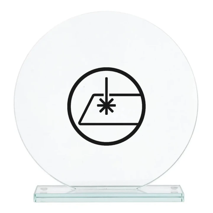 Statuetka ze szkła 80024 | Personalizowanie grawerowaniem lub kolorowym nadrukiem